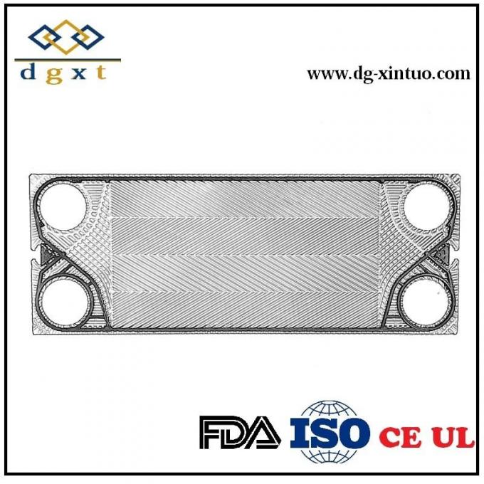 Пластина теплообменника Tranter GC16 для пластинчатого теплообменника с прокладками 6