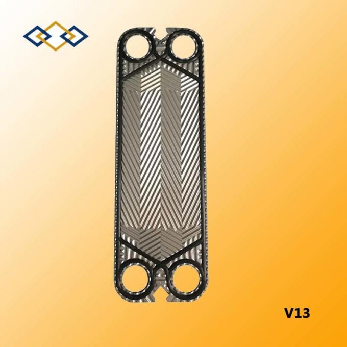 Пластина потоку каналу високого/низького кута V13 для пластинчастого теплообмінника Vicarb 0
