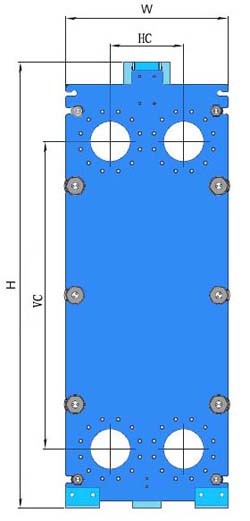 Эквивалентная пластина теплообменника Sondex S188 /S81 для промышленных теплообменников 1