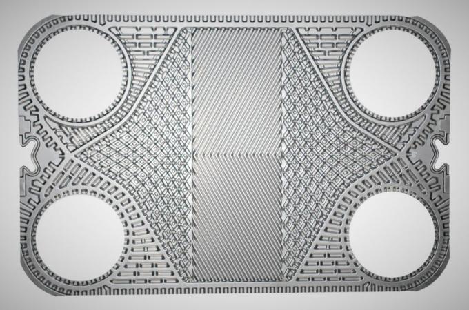 Эквивалентная пластина из нержавеющей стали AISI 316/титана Ht/Lt 0,5/0,6 мм TS20 гофрированная для теплообменника 0