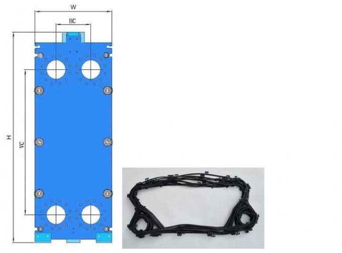 Apv Теплообменник Плита и прокладка J060, A055, A085, N35, H17, NBR/EPDM Пластина Теплообменник Запасная прокладка 0