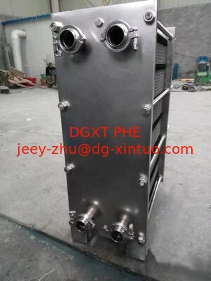 Plate Type Heat Exchanger, Plate and Frame Heat Exchanger For Wine Juice Milk Drink water Cooling