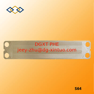 304 Stainless Steel Water Heat Exchanger Titanium Plate S64 Plate For Plate Heat Exchanger