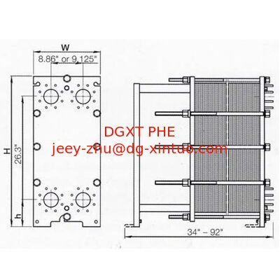 Inventory Product customized Chevron Plate Heat Exchanger Plate