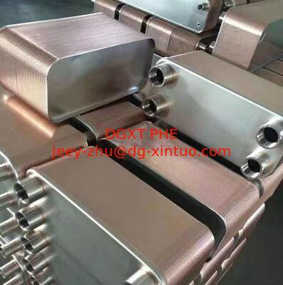 AISI 316 Plates Copper Brazed Plate Heat Exchanger Evaporator with VIP Customization/Shipping/Warranty