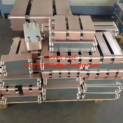 AISI 316 Copper Brazed Plate Heat Exchanger Evaporator for Working Pressure & Temperature Program