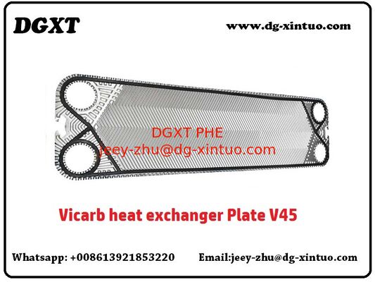 Plate Heat Exchanger Vicarb V4-0.5mm-Ssi316L Flow Plate For Parallel Plate Heat Exchanger