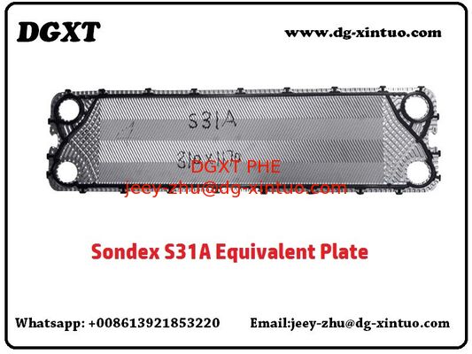OEM Equivalent Parts S31A Stainless Steel/titanium Plate of Sondex Plate Heat Exchanger