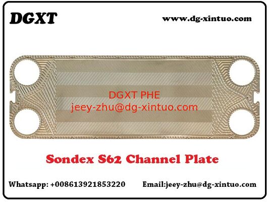 S62/S63 Heat Exchanger Heating and Cooling Plate transition Stainless Steel/TI plate of Sondex Plate Heat Exchanger