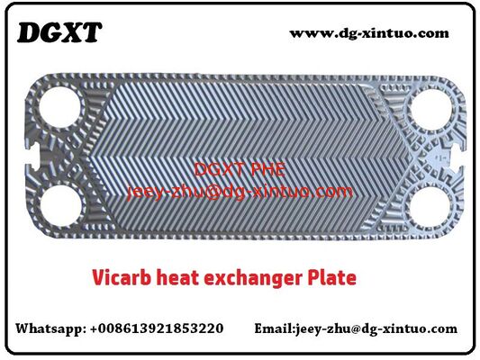 100% Perfect Replacement Heat Exchanger Plate For Vicarb V28 Gasket Frame Heat Exchanger