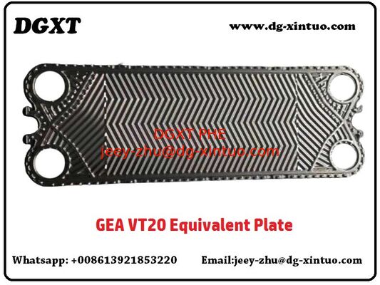 Custom Ht/Lt Ipsilateral Stainless Steel/titanium Flow Plate for GEA VT20/VT20P Plate Heat Exchanger