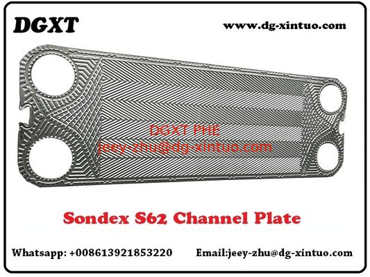 S62/S63 Heat Exchanger Heating and Cooling Plate transition Stainless Steel/TI plate of Sondex Plate Heat Exchanger