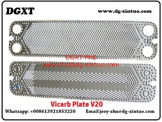 Supply Parallel Plate Heat Exchanger Vicarb Equel Plate For V20 Plate Heat Exchanger
