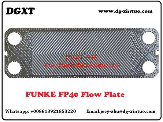 Corrosion Resistance Funke Titanium Plate For Seawater  Salt Water Plate Heat Exchanger Heat Transfer