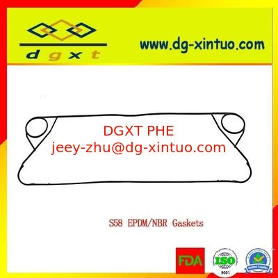Custom S81 Heat Exchanger Gaskets NBR Gasket For salt seawater Plate Heat Exchanger