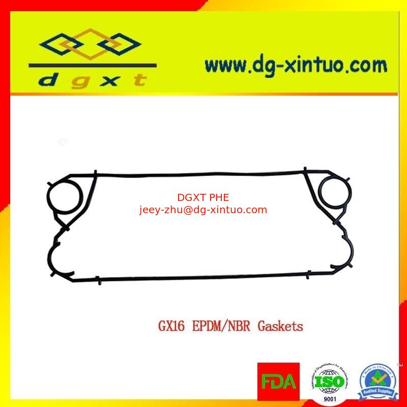 Custom Tranter Plate Heat Exchanger seal Gasket model GX16 HEPDM
