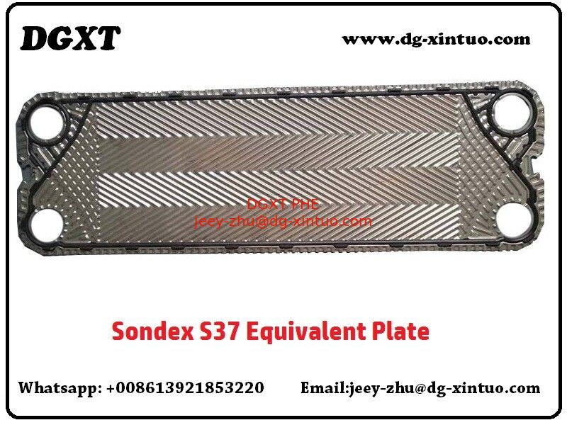 Sondex S37 fishbone SS316 Heat Exchanger Plate For Plate Heat Exchanger