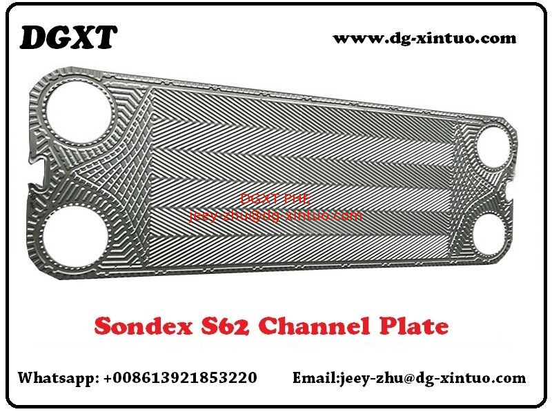 S62/S63 Heat Exchanger Heating and Cooling Plate transition Stainless Steel/TI plate of Sondex Plate Heat Exchanger