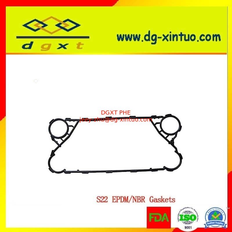Custom S22 EPDM NBR Clip On Gaskets FOR Plate Heat Exchanger