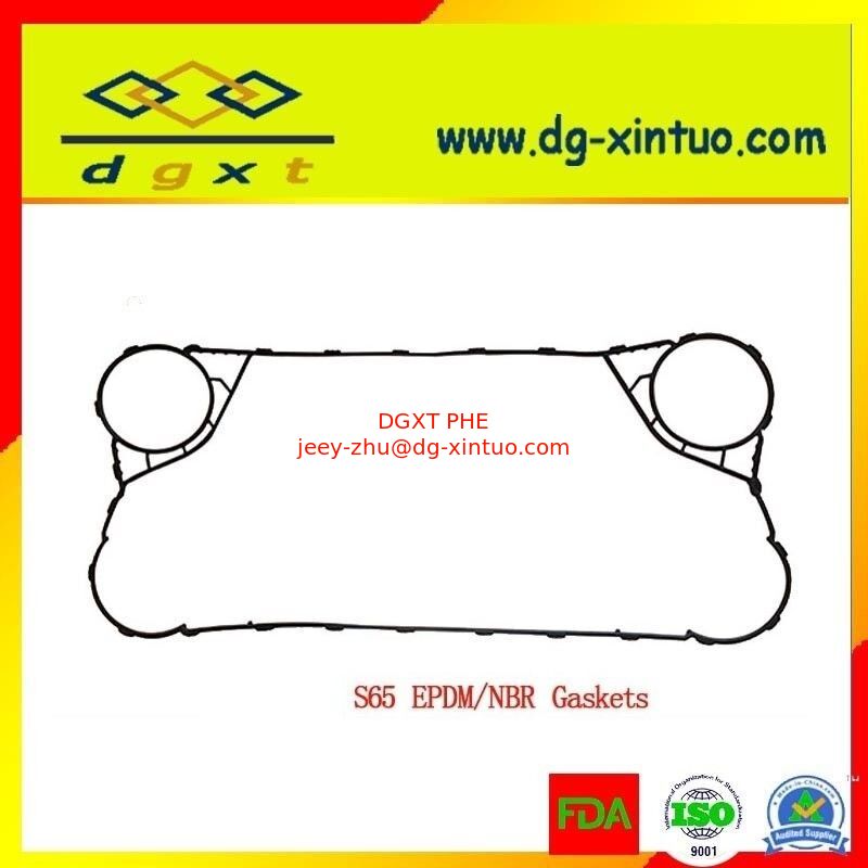 Custom S65 PHE Gaskets EPDM/NBR Gasket For Steam Water Plate Heat Exchanger